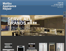 Tablet Screenshot of malibu-appliance-repair.com